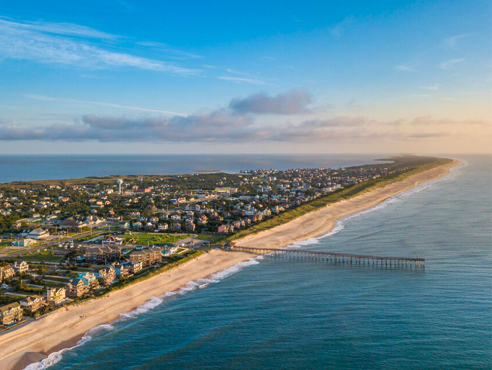 The Outer Banks NC from the air